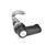 GN 115.8 Zinc Die-Cast Cam Latches with Hook, with Plastic Operating Elements Type: HG - With lever
Identification no.: 1 - Without latch bracket
Finish (Housing collar): SW - Black, RAL 9005, textured finish
