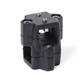 GN 134.1 Aluminum Two-Way Linear Actuator Connectors, Split Assembly, for One-Axis System 