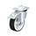 LK-POTH Roulette pivotante en acier, à roue à bande de roulement en polyuréthane pour service mi-lourd, avec support de platine, série de supports pour service mi-lourd Type: G-FI - Palier lisse avec frein stop-fix