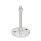 GN 23 Inch Thread, Stainless Steel Leveling Feet, Tapped Socket or Threaded Stud Type, with Turned Base, with Mounting Holes Type (Base): D1 - Fine turned, with rubber pad inlay, black
Version (Stud / Socket): SK - With nut, external hex at the bottom