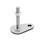 GN 45 Stainless Steel AISI 316L Leveling Feet, Threaded Stud Type, with Mounting Hole, Teardrop Shape Type (Base): D3 - With rubber pad, vulcanized, black
Version (Stud): TK - With nut, wrench flat at the bottom