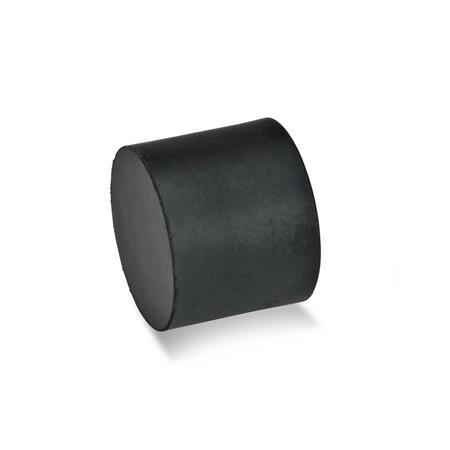 GN 352 Rubber Vibration / Shock Absorption Mounts, Cylindrical 