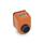EN 954 Technopolymer Plastic Digital Position Indicators, 4 Digit Display, Steel Shaft Receptacle Installation (Front view): AN - On the chamfer, above
Color: OR - Orange, RAL 2004