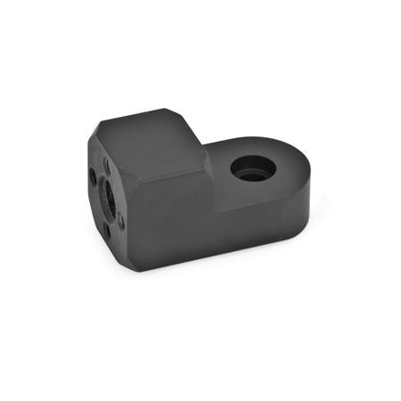 GN 484 Aluminum, Attachment Swivel Mountings Clamps Finish: ELS - Black anodized finish