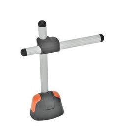 EN 177 Soporte de sujeción universal de plástico Color del tapón de la cubierta: DOR - Naranja, RAL 2004, acabado brillante