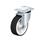  LK-POTH Roulette pivotante en acier, à roue à bande de roulement en polyuréthane pour service mi-lourd, avec support de platine, série de supports pour service mi-lourd Type: K - Roulement à billes