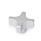  CKS Aluminum Hand Knobs, with Tapped or Plain Bore Type: C - With plain blind bore, tol. H7