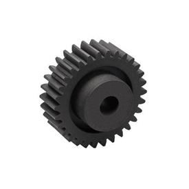 EN 7802 Engrenages cylindriques en plastique, angle de pression de 20°, module 1.5 Couleur: GR - Gris<br />Nombre de dents z: ≥ 38