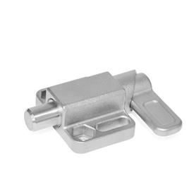 GN 722.3 Stainless Steel Cam Action Spring Latches, Lock-Out, with Mounting Flange Type: L - Left indexing cam