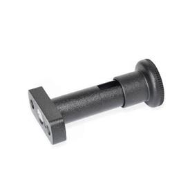 GN 817.1 Zinc Die-Cast Indexing Plungers, Lock-Out and Non Lock-Out, with Top Mount Flange Type: C - Lock-out