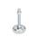 GN 30 Steel Sheet Metal Leveling Feet, Tapped Socket or Threaded Stud Type, with Rubber Pad Type (Base): A2 - Steel, zinc plated, rubber pad inlay, white
Version (Stud / Socket): SK - With nut, external hex at the bottom
