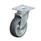  LPA-TPA Steel Light Duty Swivel Casters, with Thermoplastic Rubber Wheels and Plate Mounting, Standard Bracket Series Type: G - Plain bearing