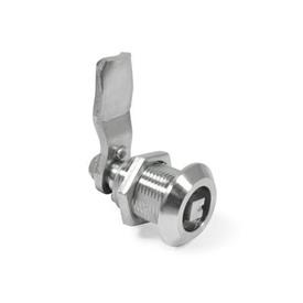 GN 516.5 Stainless Steel Compression Cam Latches Type: VK8 - With square spindle