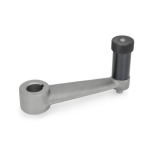 Cast Iron Indexing Crank Handles, with Knurled Handle, with Plain Through Bore or Through Bore with Keyway