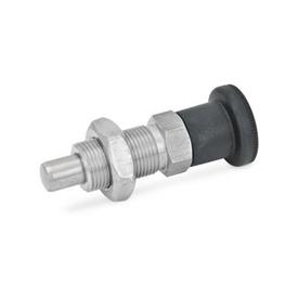 J Style 66 mm Length 3/4-16 Thread Threaded Pin Locking Pin Hardened Inch 4 Size Kipp 03096-1412AO Steel Indexing Plungers Without Collar J Style 66 mm Length 3/4-16 Thread Threaded Pin Locking Pin Hardened Inch 4 Size Kipp 03096-1412AO Steel Indexing Plungers Without Collar