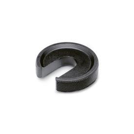 GN 183 Steel Knurled C-Washers 