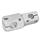 GN 475 Aluminum, Twistable Two-Way Mounting Clamps Finish: MT - Matte, tumbled finish