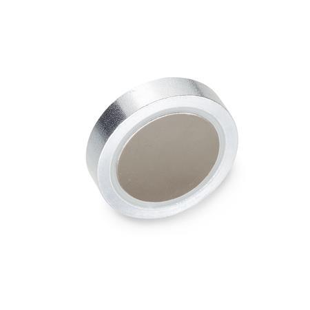 GN 50.1 Steel Retaining Magnets, Disk-Shaped, without Hole Magnet material: SC - SmCo