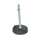 Steel "NY-LEV®" Leveling Mounts, Plastic Base, Threaded Stud Type, without Mounting Holes