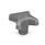 DIN 6335 Cast Iron / Aluminum Hand Knobs, Blank Type Material: GG - Cast iron
