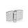 GN 1364 Stainless Steel Sheet Metal Hinges, Wing and Extended Wing Width l<sub>1</sub>: 70