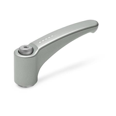 Manijas ajustables EN 602.1: Zinc fundido a presión, tipo orificio roscado o liso, con componentes de acero inoxidable, Ergostyle®
