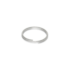 GN 111.3 Stainless Steel Key Rings Finish: BL - Plain finish