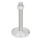 GN 22 Stainless Steel AISI 316L Leveling Feet, without Mounting Holes, Turned Base Type (Base): D0 - Fine turned, without rubber pad
Stud version: TK - With nut, wrench flat at the bottom