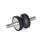 GN 456 Rubber Vibration Isolation Mounts, Hourglass Type, with Stainless Steel Components Type: SS - With two threaded studs