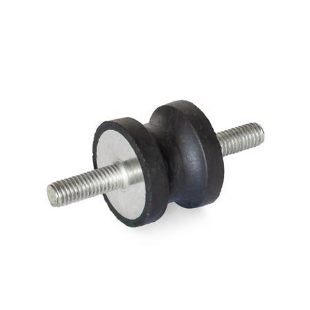 1-1/2-Inch Surface Grip Screw On Non Slip Furniture Pads, 4-Pack