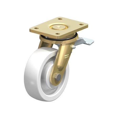 casters steel spo swivel welded mounting nylon ls duty heavy plate wheel construction series