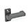 GN 702 Zinc Die-Cast Stop Latches, with 4 Indexing Positions Type: A - With screw-on flange
Color: SW - Black, RAL 9005, textured finish