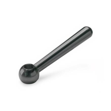 DIN 99 Steel Clamping Levers, Tapped or Plain Bore Type Type: N - Angled lever with tapped bore