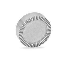 GN 187.4 Placas de bloqueo dentadas de acero inoxidable Tipo: E - Sin agujeros
