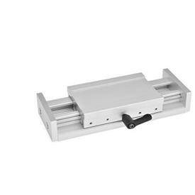 GN 900 Aluminum Adjustable Slide Units Identification no.: 2 - With adjustable lever<br />Type: S - Without adjustable spindle and operating element
