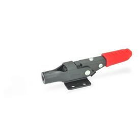 GN 853 Steel Latch Type Toggle Clamps, with Safety Locking Mechanism Type: T5 - Without latch bolt, without catch