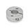 GN 7062.2 Collares de fijación semipartidos de acero inoxidable, con agujeros de montaje Tipo: C - Con dos agujeros roscados