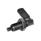GN 721 Steel Cam Action Indexing Plungers, Non Lock-Out, with 180° Limit Stop Type: RBK - Right hand limit stop, with plastic sleeve, with lock nut