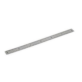 GN 711 Inch Size, Plastic or Stainless Steel Rulers, with Self-Adhesive Backing Material: NI - Stainless steel<br />Type: S - Figures vertically arranged (Figure sequences U, M, O)<br />Figure sequences: U