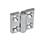 GN 237 Zinc Die-Cast or Aluminum Hinges, with Countersunk Bores or Threaded Studs Material: ZD - Zinc die-cast
Type: A - 2x2 bores for countersunk screws
Finish: CR - Chrome plated