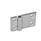 GN 237 Zinc Die-Cast Hinges with Extended Hinge Wing Material: ZD - Zinc die-cast
Type: A - 2x2 bores for countersunk screws
Finish: SR - Silver, RAL 9006, textured finish
Scharnierflügel: l3 ≠ l4
