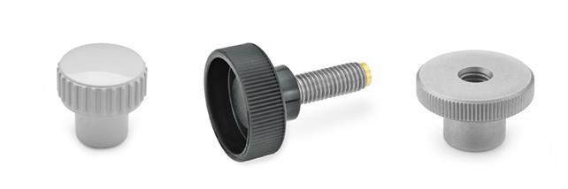 Flat Point Fully Threaded 303 Stainless Steel Thumb Screw Knurled Head Plain Finish 10-24 UNC Threads Made in US 5/8 Length