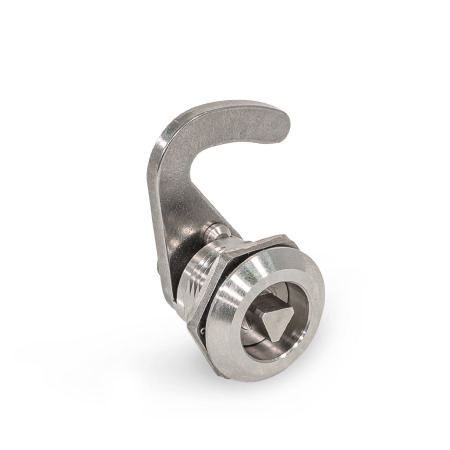 Cam Latches with Hook GN 115.8: Stainless Steel, Operation with Socket Key