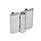 GN 237 Zinc Die-Cast or Aluminum Hinges, with Countersunk Bores or Threaded Studs Material: ZD - Zinc die-cast
Type: C - 2x2 threaded studs
Finish: CR - Chrome plated finish