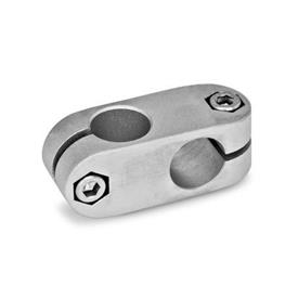 GN 131 Aluminum Two-Way Connector Clamps Finish: BL - Plain finish, Matte shot-blasted finish