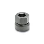 Steel Swivel Hex Nuts, with Tapped Through Socket