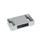 GN 4470 Zinc Die-Cast Magnetic Catches, with Rubberized Magnetic Surface Type: C2 - Magnetic surface side, with slotted hole
Identification: W - Without strike plate
Finish: SR - Silver, RAL 9006, textured finish