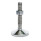 GN 18 Stainless Steel AISI 316L Leveling Feet, FDA Compliant Type (Base): C4 - Polished, rubber pad vulcanized, white
Version (Stud): TK - With nut, wrench flat at the bottom