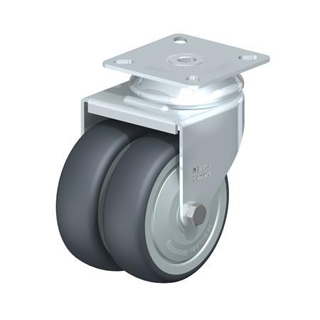 Light Duty Twin Wheel Swivel Casters LDA-TPA | JW Winco