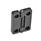 EN 222 Technopolymer Plastic Hinges, with 4 Indexing Positions Type: EH - 2x2 bores for hex head screws